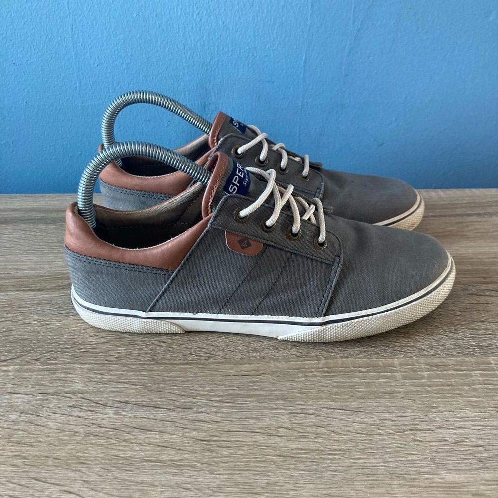 Sperry Mens Ollie Sneaker Shoes Gray YB55392A Low Top Lace Up 6 M